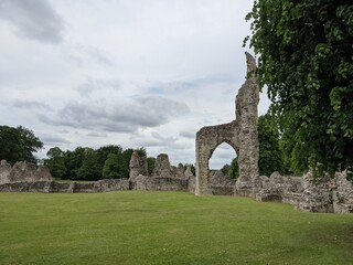 Fototapeta na wymiar The ruins of Thetford Priory in Norfolk, England