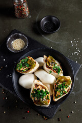 Pita with stewed calf cheek