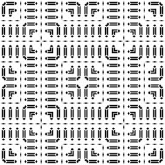 Design seamless monochrome pattern - 440046559