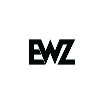 ewz letter original monogram logo design