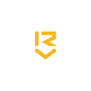 Letter R Shield Logo