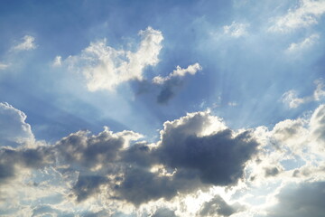 blue sky with clouds