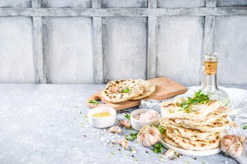 Indian naan flat bread