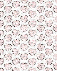 Obraz premium seamless pattern with love hearts 