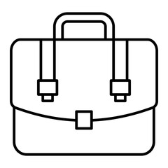 Vector Briefcase Outline Icon Design