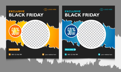 Digital Business Marketing Social Media Banner Fashion social media sale post web banner template square flyer poster Editable Promotion corporate Web Banner Stories Ads
Vector Set Promotion Product B