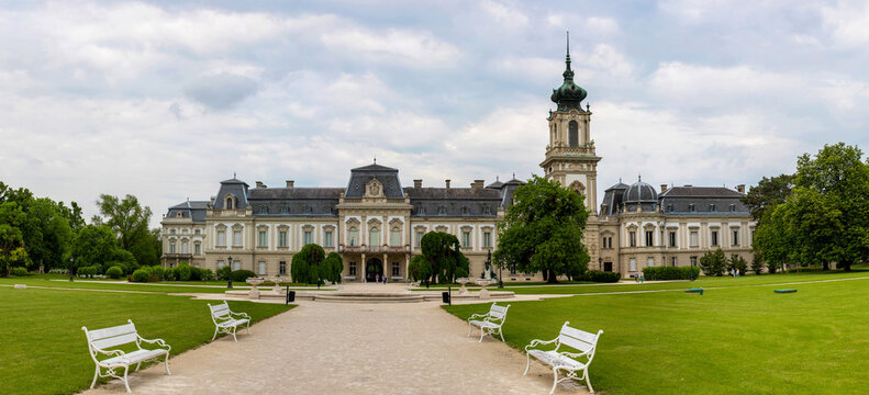 landscape with Festetics Palace in Keszthely - Hungary