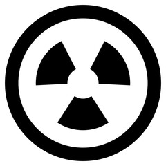 A solid design, icon of radiation