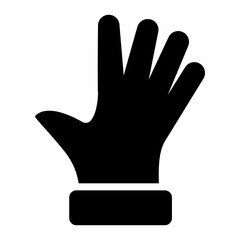 Trendy vector design of lab glove