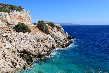 Turkey - Kas - The Lycian Way - Turkish Riviera - the mountainous costal road from Fethiye to Kas