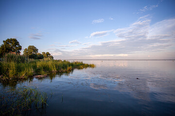 Green shore on Lake Nera in Rostov the Great
