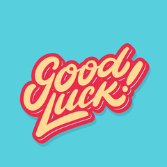 Good luck. Farewell handwritten card. 