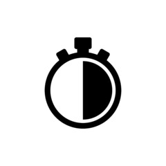 Stopwatch icon isolated on white background