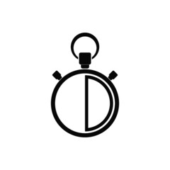 Stopwatch icon isolated on white background