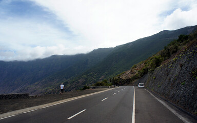 Naklejka premium View of the island of El Hierro, the most remote and least visited island in the Canary archipelago.