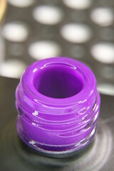Violet nail polish bottle Purple