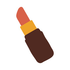 Hand drawn Red Lipstick beauty makeup