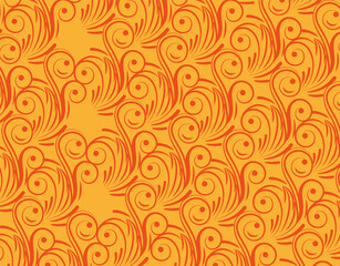 Orange baroque background