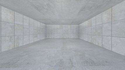 Joints on three sides of concrete Simple 3d image 2