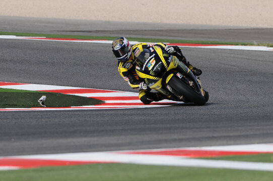 MISANO - ITALY, 2 September 2011: American Yamaha Tech3 rider Colin Edwards in action at 2011 San Marino GP. Italy