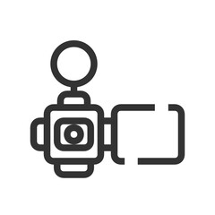 Camcorder outline icon.