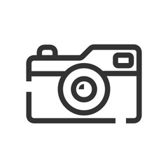 Compact Camera outline icon.