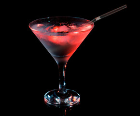Red light iced drink