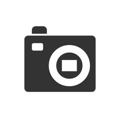 Compact Camera solid icon.