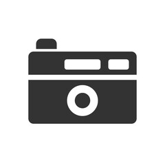 Compact Camera solid icon.