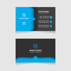 Modern Clean Creative Simple Business Card Design. Horizontal And Vertical Layout. Vector Personal Visiting Card Template. Print Ready Stationery Design. Flat Abstract Horizontal Name Card Design.
