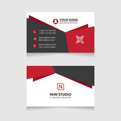 Modern Clean Creative Simple Business Card Design. Horizontal And Vertical Layout. Vector Personal Visiting Card Template. Print Ready Stationery Design. Flat Abstract Horizontal Name Card Design.
