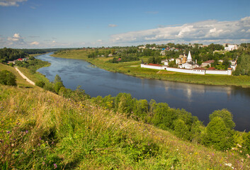 Holy Dormition monastery in Staritsa. Tver Oblast. Russia
