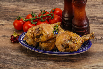 Rabbit stew in spicy sauce