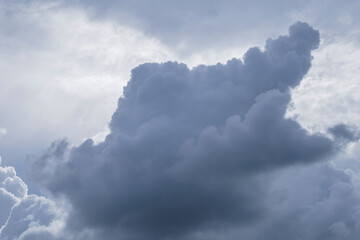 Fototapeta premium Gewitterwolken im Abendlicht