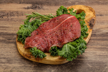 Raw beef steak for grill