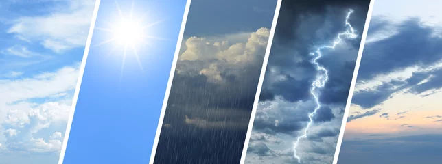 Foto op Plexiglas Collage of different weather conditions © Pixel-Shot