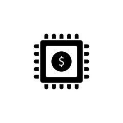 Digital Currency, icon in vector. Logotype