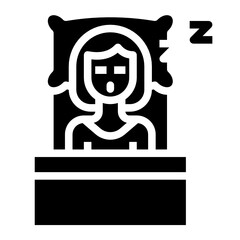 sleep glyph icon