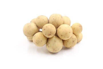 Fresh Longkong , tropical fruit on white background