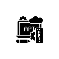 API Interface icon in vector. Logotype