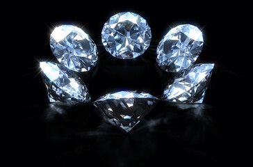 Circle Array Of Diamonds
