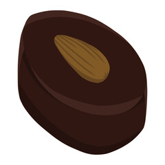 sweet chocolate dessert color illustration