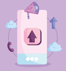 smartphone app cartoon