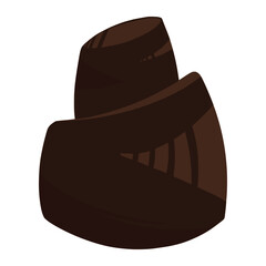 sweet chocolate dessert color illustration