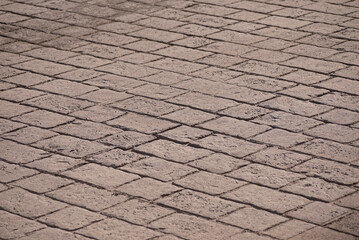 Brick Pattern Stamped Into Concrete Patio