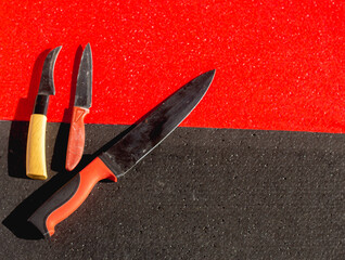 a variety of knives that are very unique and interesting. very good to use for cooking utensils or ingredients for slicing spices, meat or other ingredients.