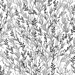 seamless pattern with grass silhouette.Design for print, textiles, fabrics, packaking, wallpapers, home decoration, scrapbooking.