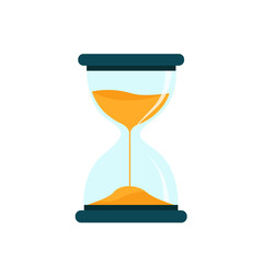 Hourglass isolated on white background. Time concept. Vector stock