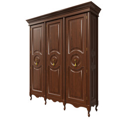 Wooden cabinet in classic style