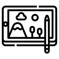 pen line icon